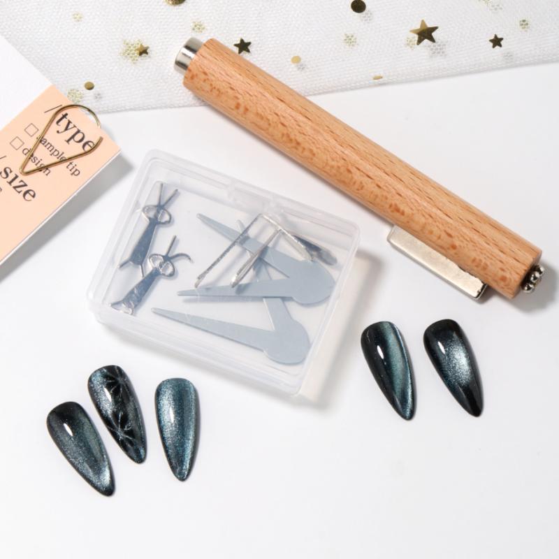 7개입 네일 아트 자석 스틱, 캣아이 자석 볼, 나무  - Contour Palette Stick 리뷰 및 가격
