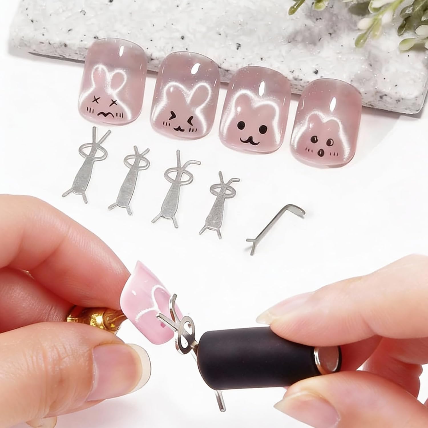 10개 고양이 눈 네일 자석 세트, 네일 아트용 자석  - Contour Palette Stick 리뷰 및 가격