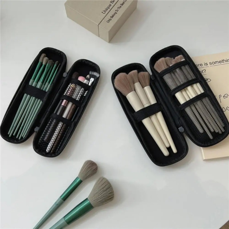 1pc 블랙 화장품 가방 방수 더블 지퍼 메이크업 브러 - Beauty Makeup Women 리뷰 및 가격