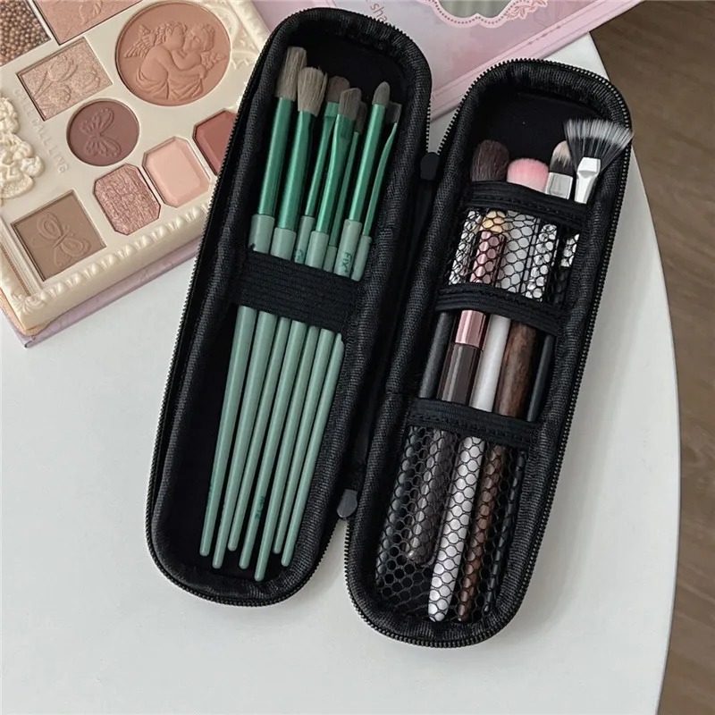 1pc 블랙 화장품 가방 방수 더블 지퍼 메이크업 브러 - Beauty Makeup Women 리뷰 및 가격