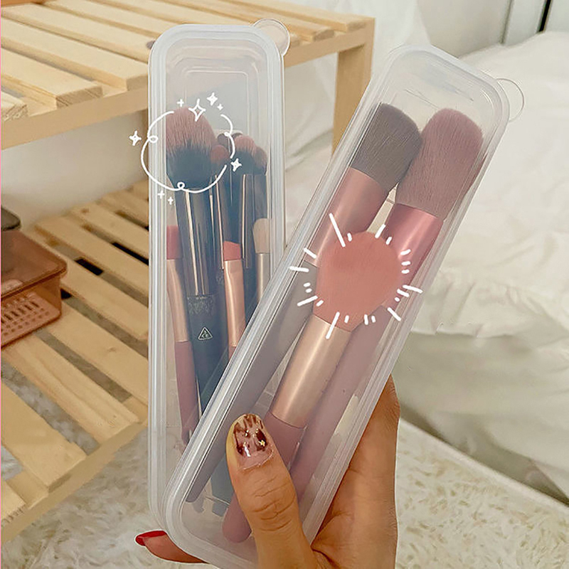 메이크업 브러쉬 주최자 투명 커버 눈썹 연필 상자 휴대 - Beauty Makeup Women 리뷰 및 가격