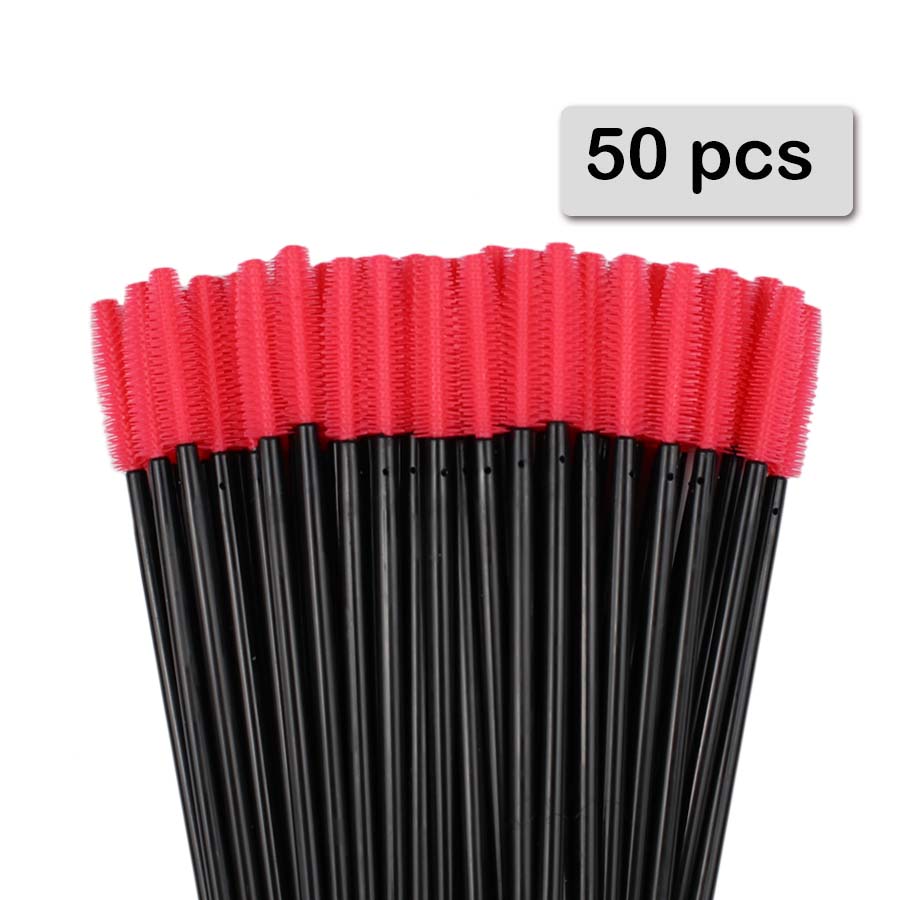 50pcs 실리콘 마스카라 완드 애플리케이터 일회용 속 - Beauty Makeup Women 리뷰 및 가격